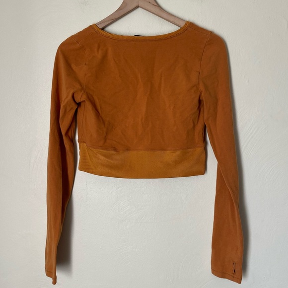 UO Out From Under Felicity Surplice Crop Top - Picture 4 of 5